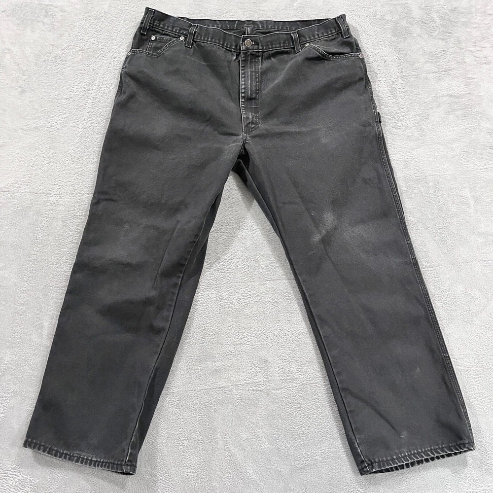 Dickies Carpenter Jeans Mens 39x30*‎ Canvas Cargo Utility Work Relaxed Fit